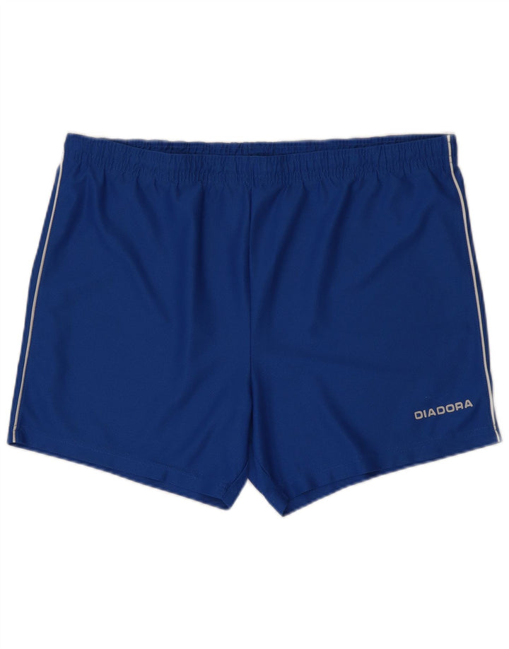 Męskie spodenki sportowe DIADORA, duże, niebieskie, z poliestru
