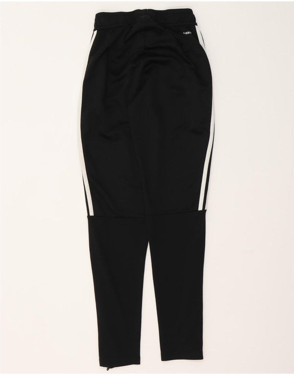 Adidas Womens Climalite Tracksuit Trousers UK 4 XS  Black Striped Polyester