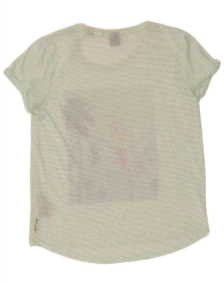 Damska koszulka z grafiką Maison Scotch Top UK 12, średni zielony poliester
