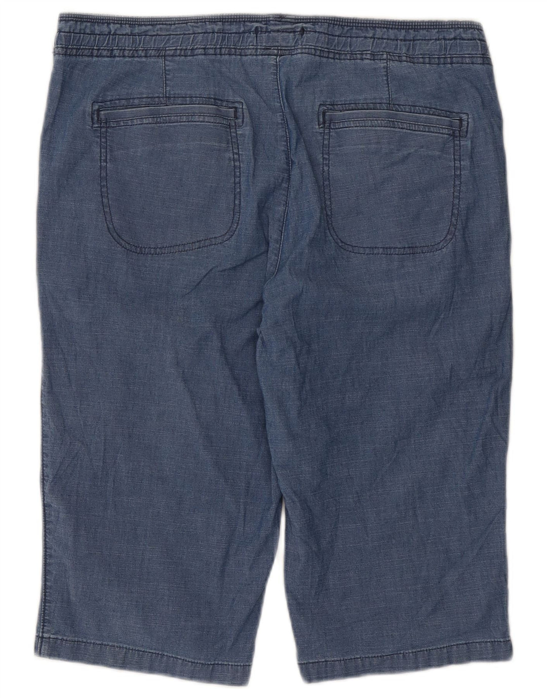 Damskie bermudy Lee o swobodnym kroju, ze średnim stanem, UK 16 2XL W38, niebieska bawełna