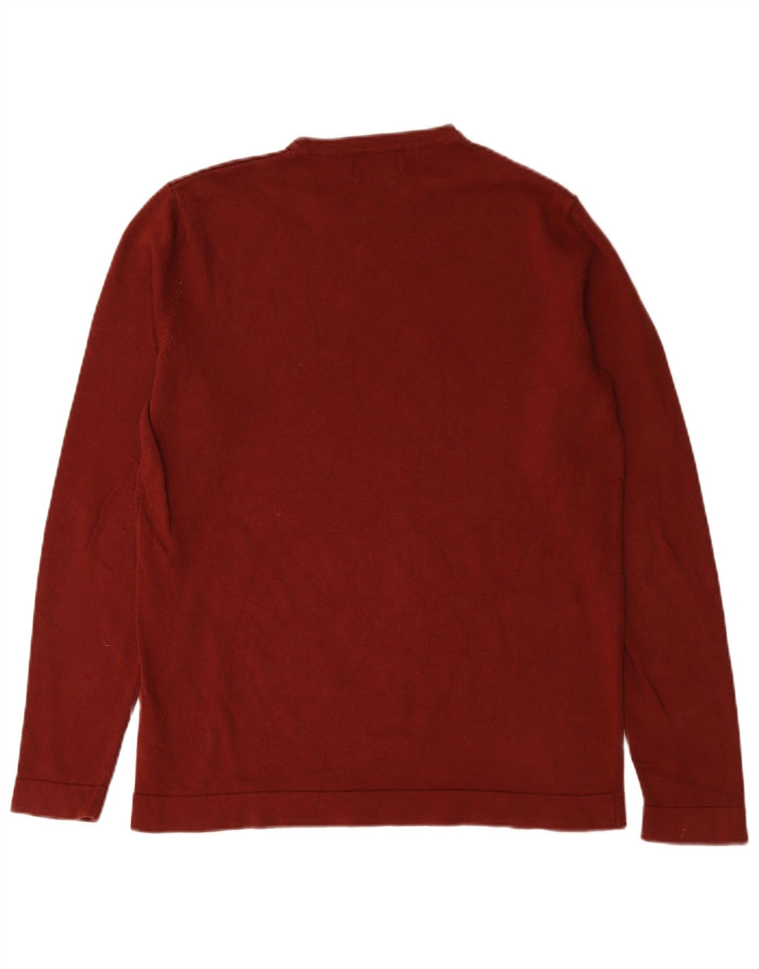 Męski sweter Jack & Jones z okrągłym dekoltem, średnioczerwony, bawełniany