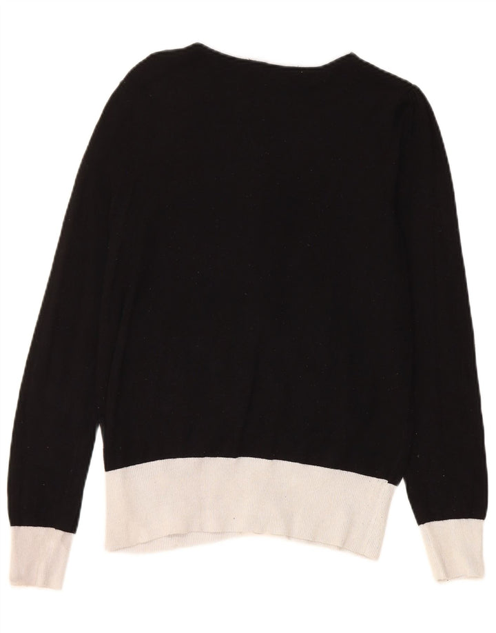 Marks & Spencer Damski sweter kardigan UK 10 Samll Black Colorblock