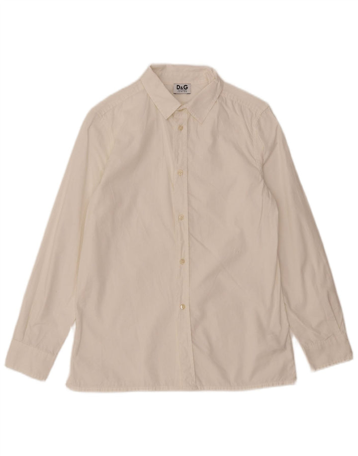 Dolce & Gabbana Chłopięce 8-9 lat Małe Białe Bawełniane