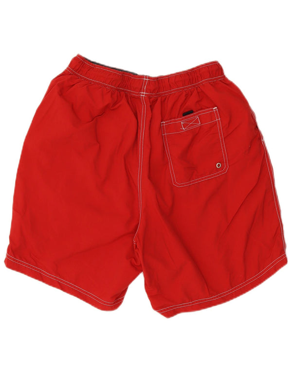 Nautica Mens Swimming Shorts Medium  Red Nylon