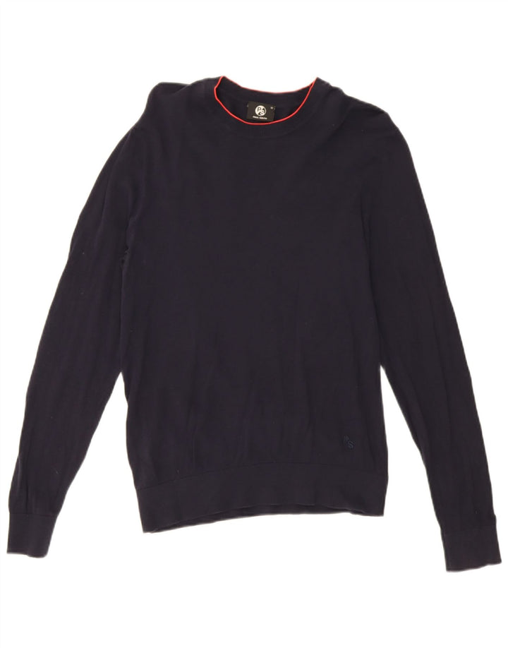 Męski sweter Paul Smith z okrągłym dekoltem, średni granatowy, bawełniany