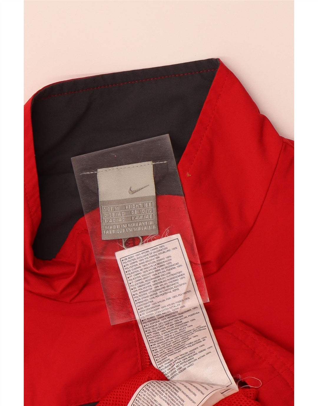 Damska bluza dresowa NIKE UK 10/12 Średni czerwony nylon