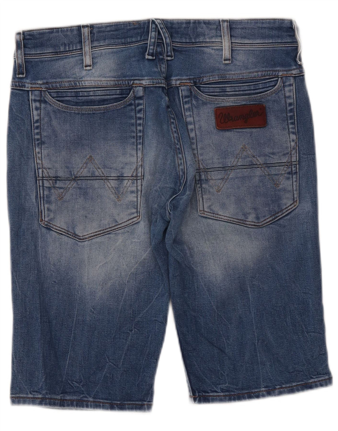 Męskie spodenki jeansowe Wrangler Crank W30 Średnioniebieskie, bawełniane