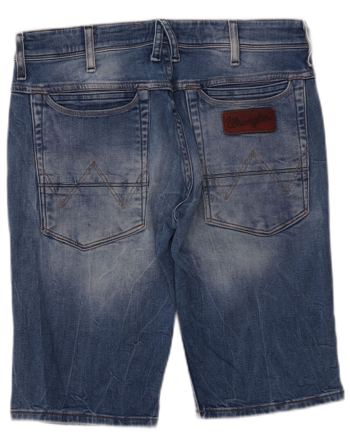 Męskie spodenki jeansowe Wrangler Crank W30 Średnioniebieskie, bawełniane