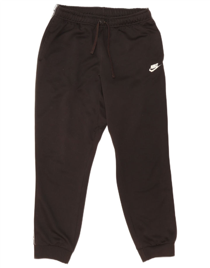 Męskie spodnie dresowe Nike Graphic, joggery, średni czarny poliester