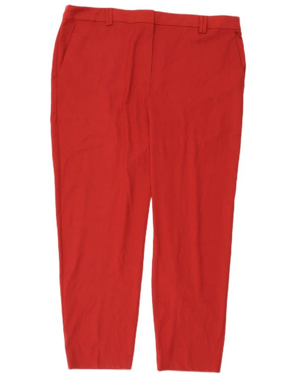 Spodnie Chino Marks & Spencer Damskie UK 20 2XL W42 L30 Czerwone Poliester