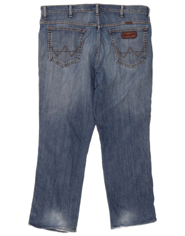 Męskie jeansy Wrangler w trudnej sytuacji W38 L27 niebieskie