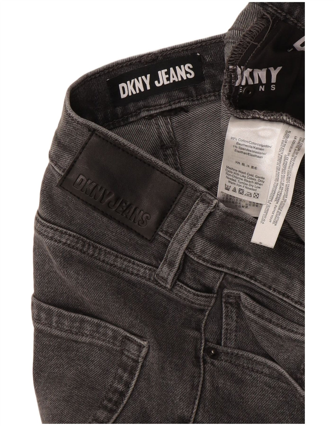 Dżinsy damskie Dkny W34 L28 Szara bawełna