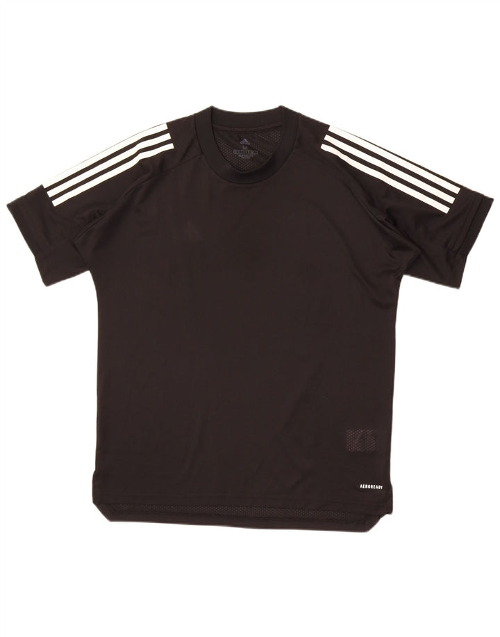 Męska koszulka Adidas Aeroready Top, średni czarny poliester
