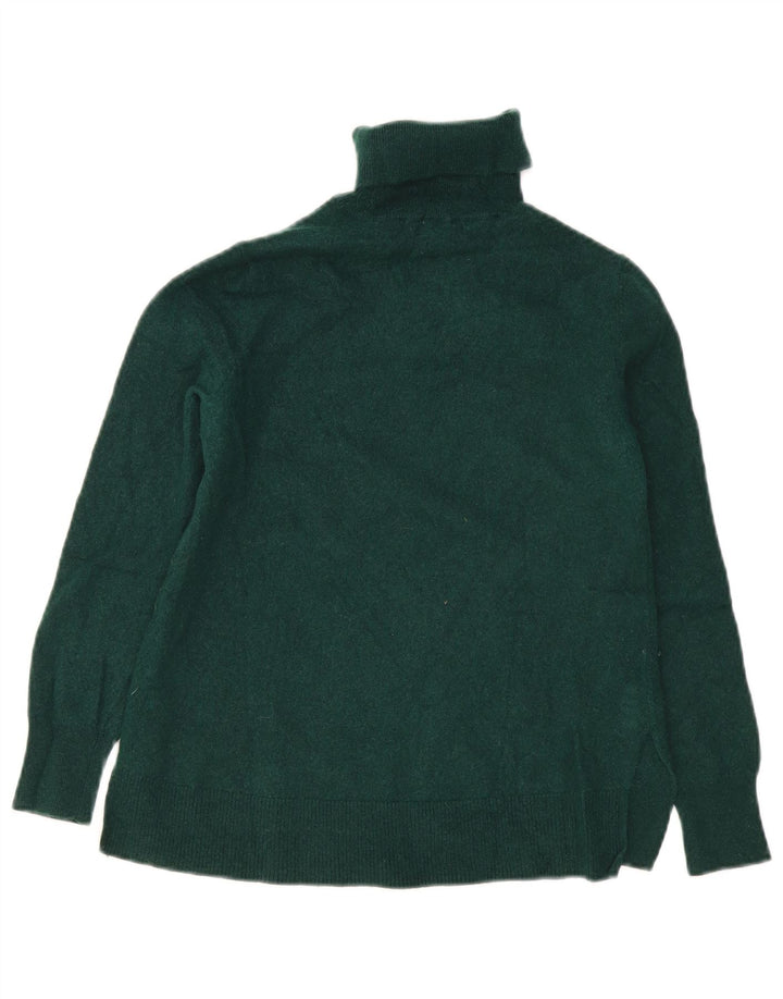 Sweter damski Massimo Dutti z wywijanym dekoltem UK 10 Small Green Wełna