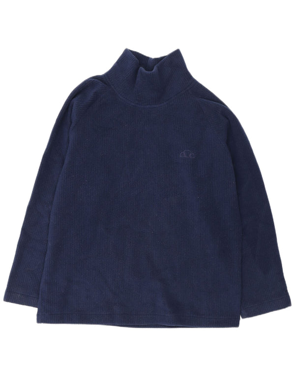 Damski sweter oversize Ellesse z polaru UK 16, duży granatowy poliester
