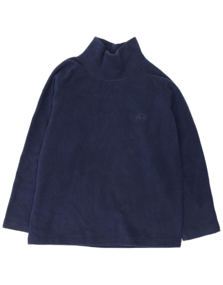 Damski sweter oversize Ellesse z polaru UK 16, duży granatowy poliester