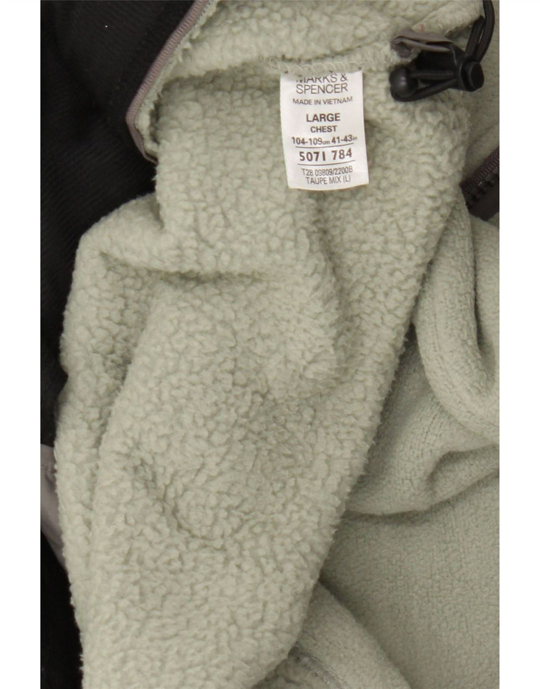 Męska niebieska kurtka polarowa Marks & Spencer Harbor UK 40, duża, zielona
