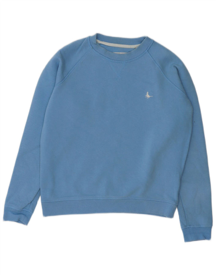 JACK WILLS Damski sweter oversize UK 8, mały, niebieski, bawełniany