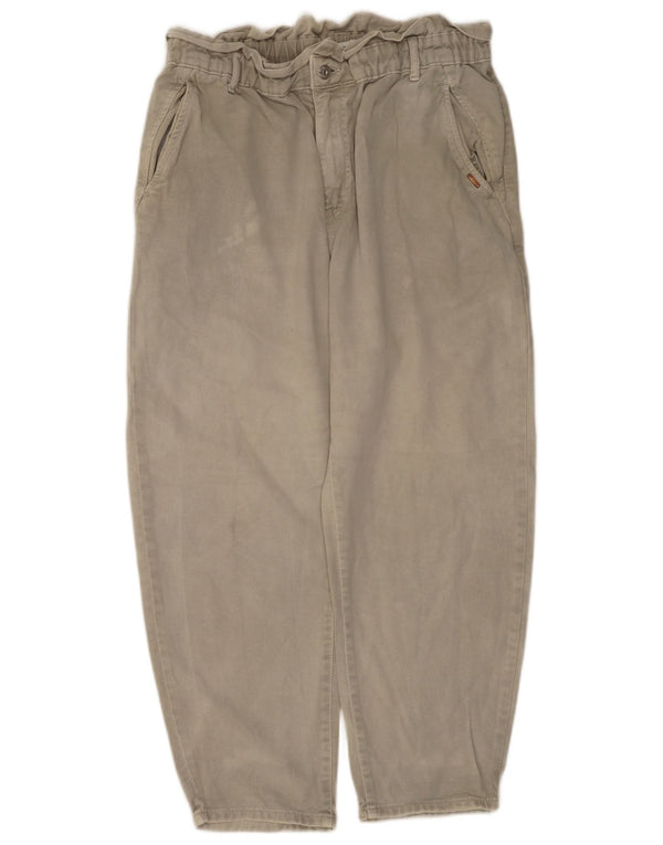 Damskie jeansy z wysokim stanem Zara, przycięte, EU 44 XL W34 L25 Khaki
