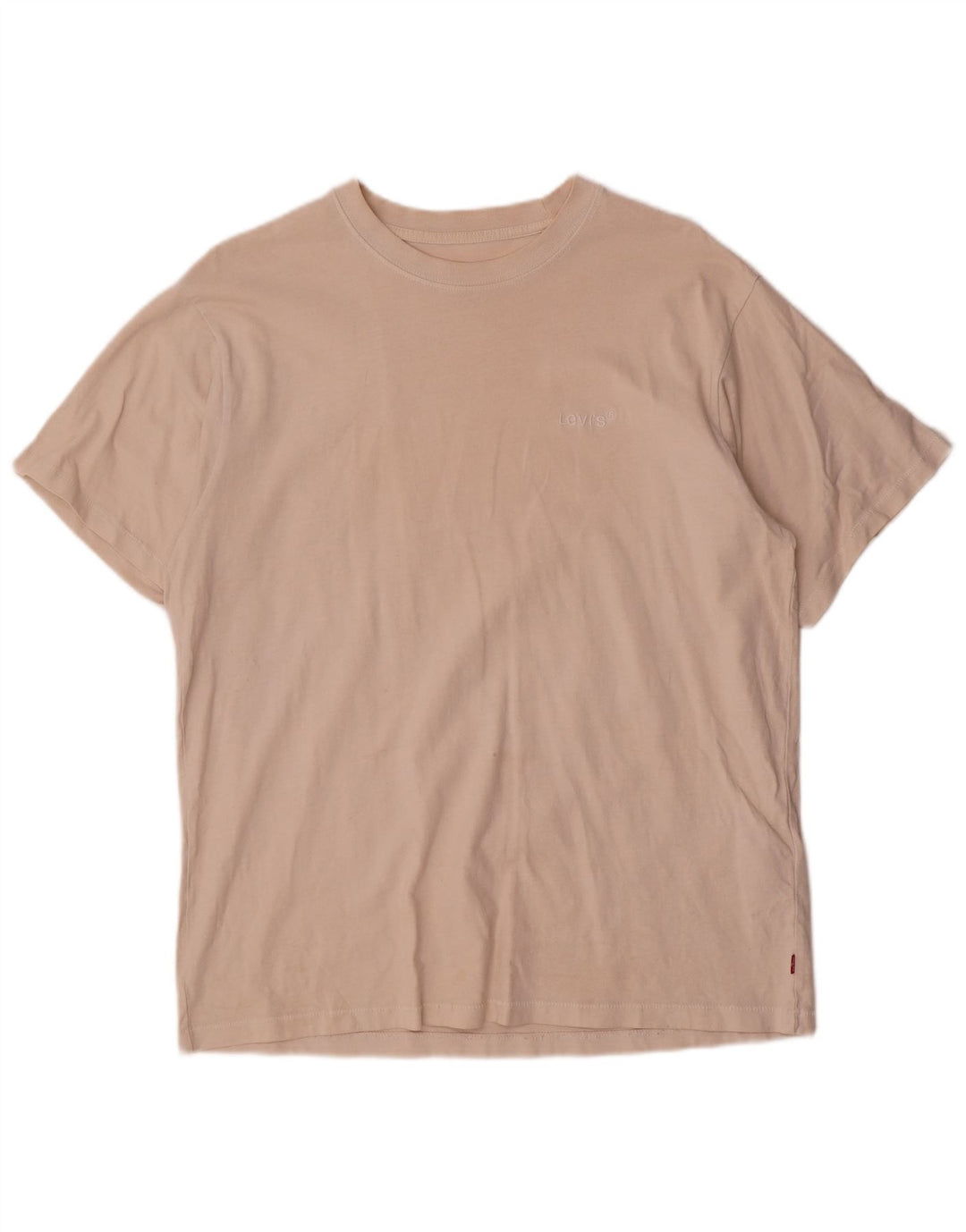 Męski t-shirt Levi's w stylu vintage, top średnio beżowy, bawełniany