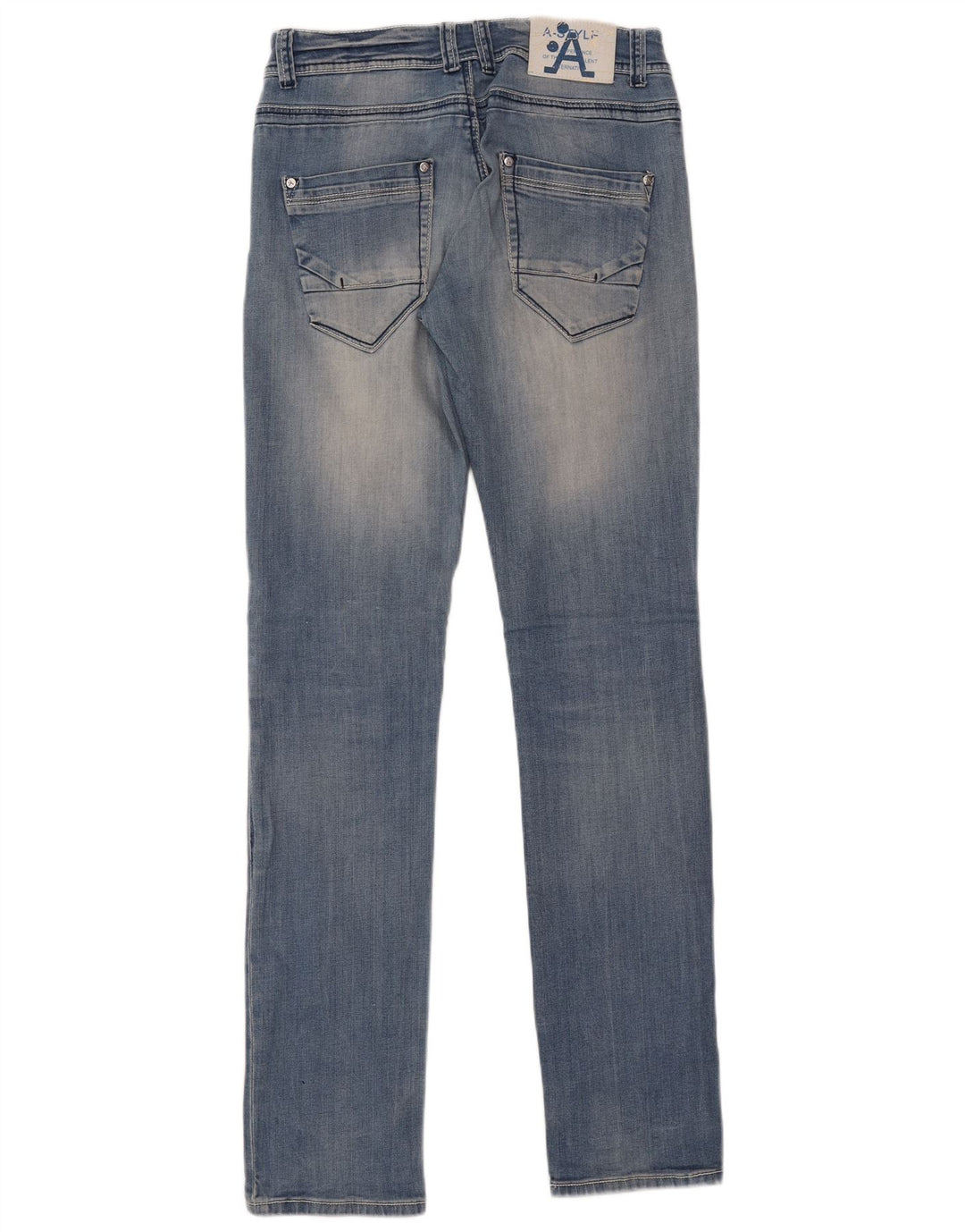 Damskie jeansy slim w stylu A IT 46 Large W33 L36 Niebieska bawełna