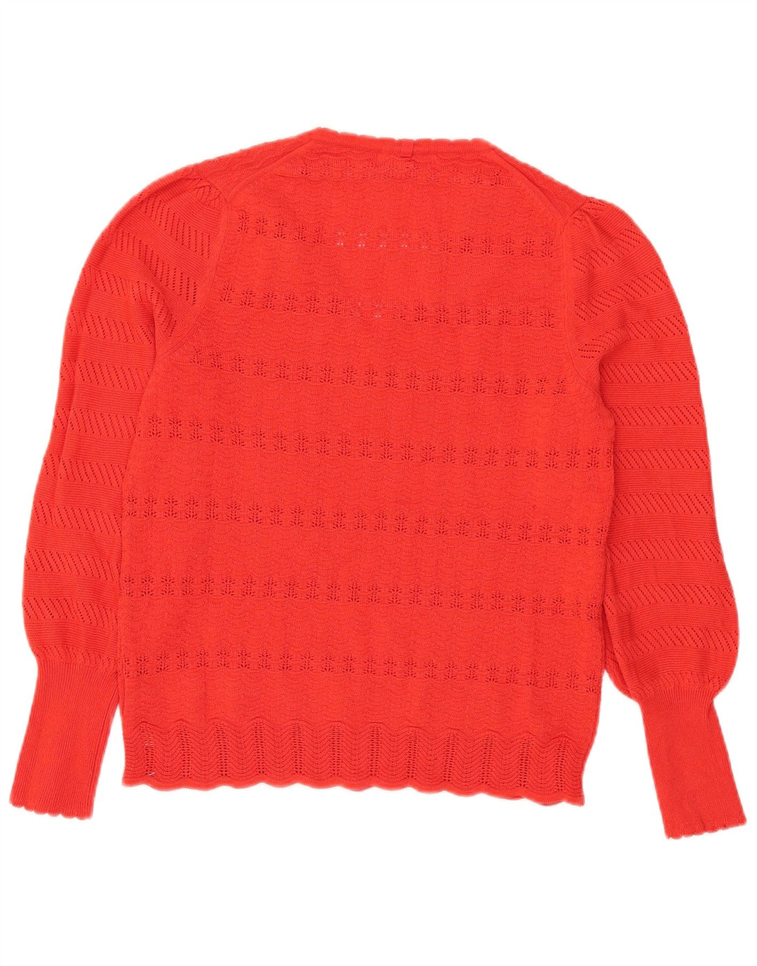 Marks & Spencer Damski sweter z dekoltem w kształcie litery V, UK 14, średni czerwony poliester