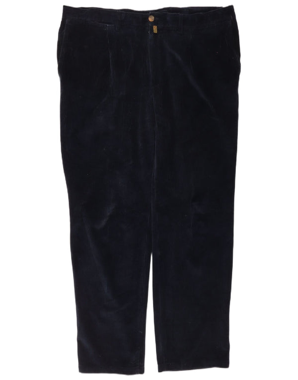 Spodnie sztruksowe męskie Barbour EU 54 2XL W40 L32 Granatowa bawełna