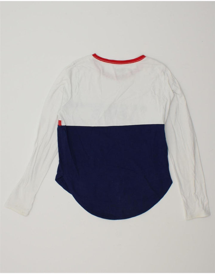 LEVI'S Boys Graphic Top Long Sleeve 15-16 Years White Colourblock Cotton Vintage Levi's and Second-Hand Levi's from Messina Hembry 