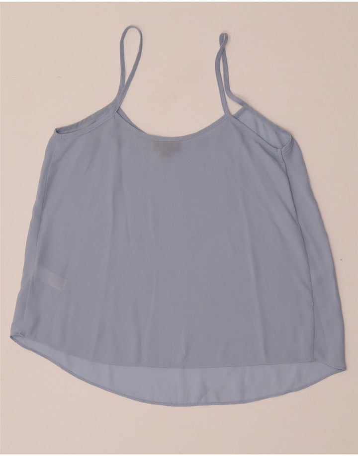Topshop damski top na ramiączkach oversize UK 8, mały, niebieski poliester