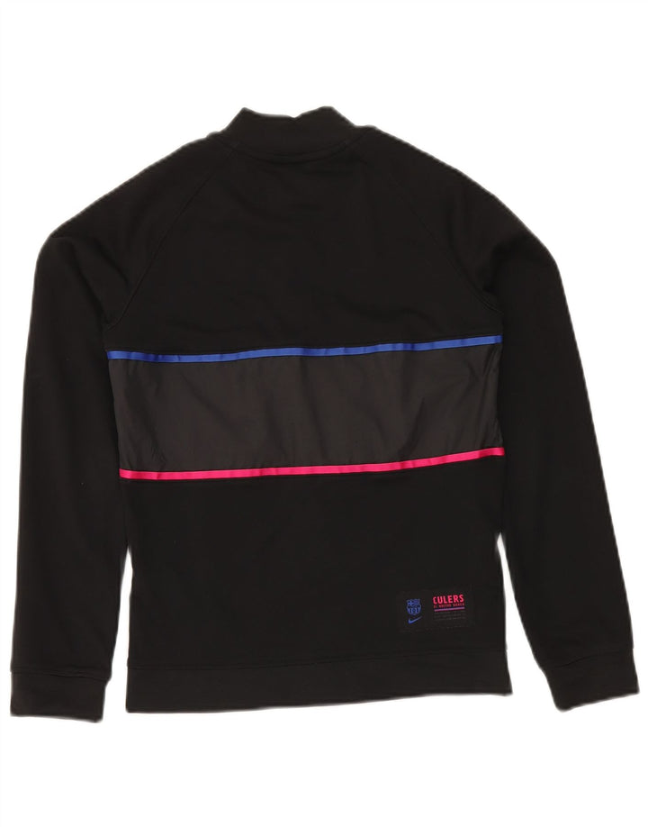 NIKE Boys Barcelona Tracksuit Top Jacket 12-13 Years Large  Black
