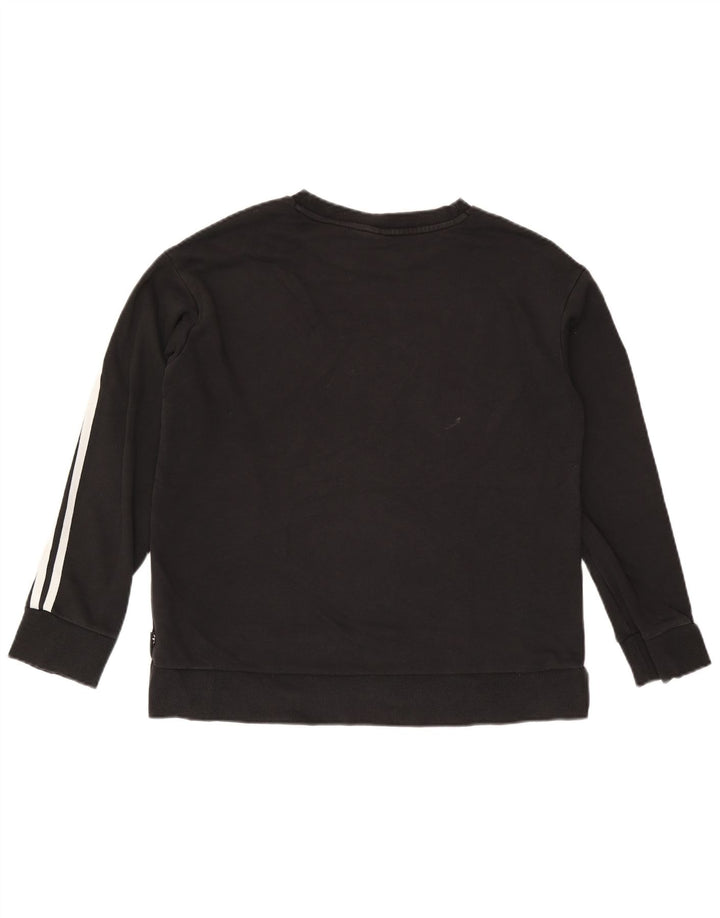 Damska bluza oversize Adidas Jumper UK 8 Mała czarna bawełna