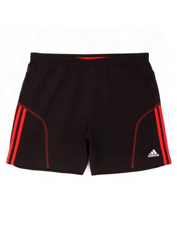 Męskie spodenki sportowe Adidas Climalite, duże, czarne, poliestrowe
