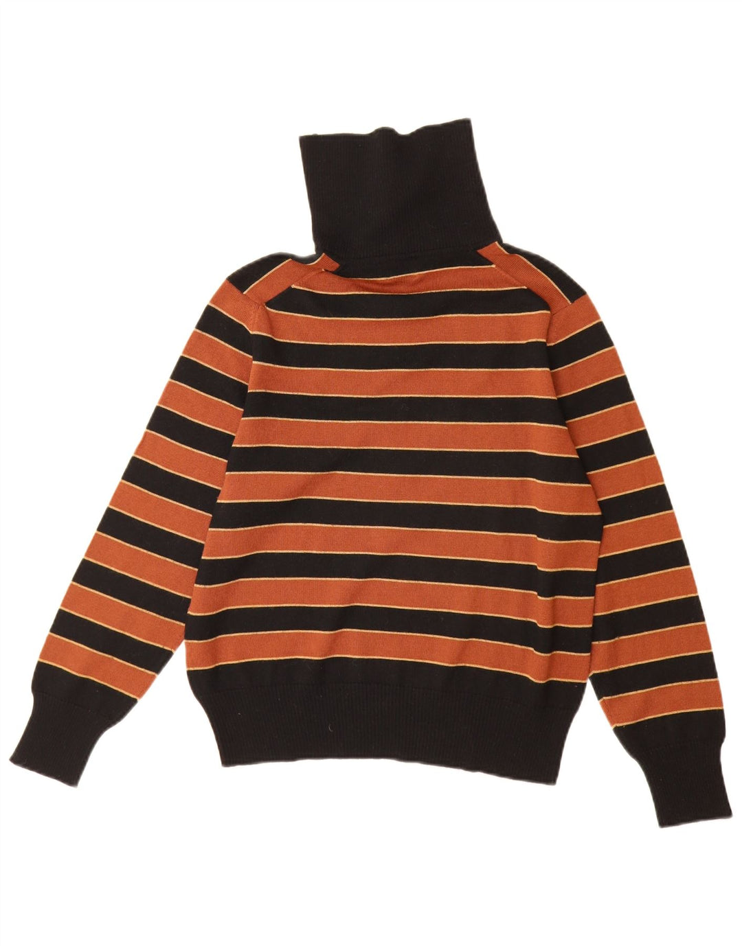 Damski sweter z wywijanym dekoltem BLEYLE UK 12, średnie czarne paski