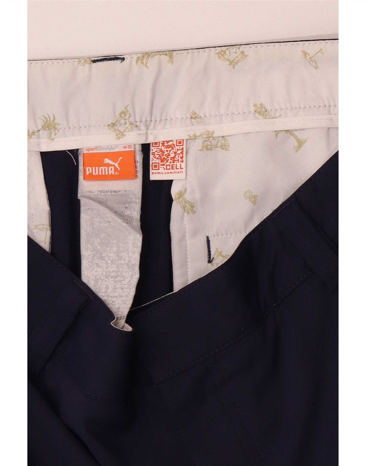 Damskie spodenki Chino Puma W32, duże, granatowe