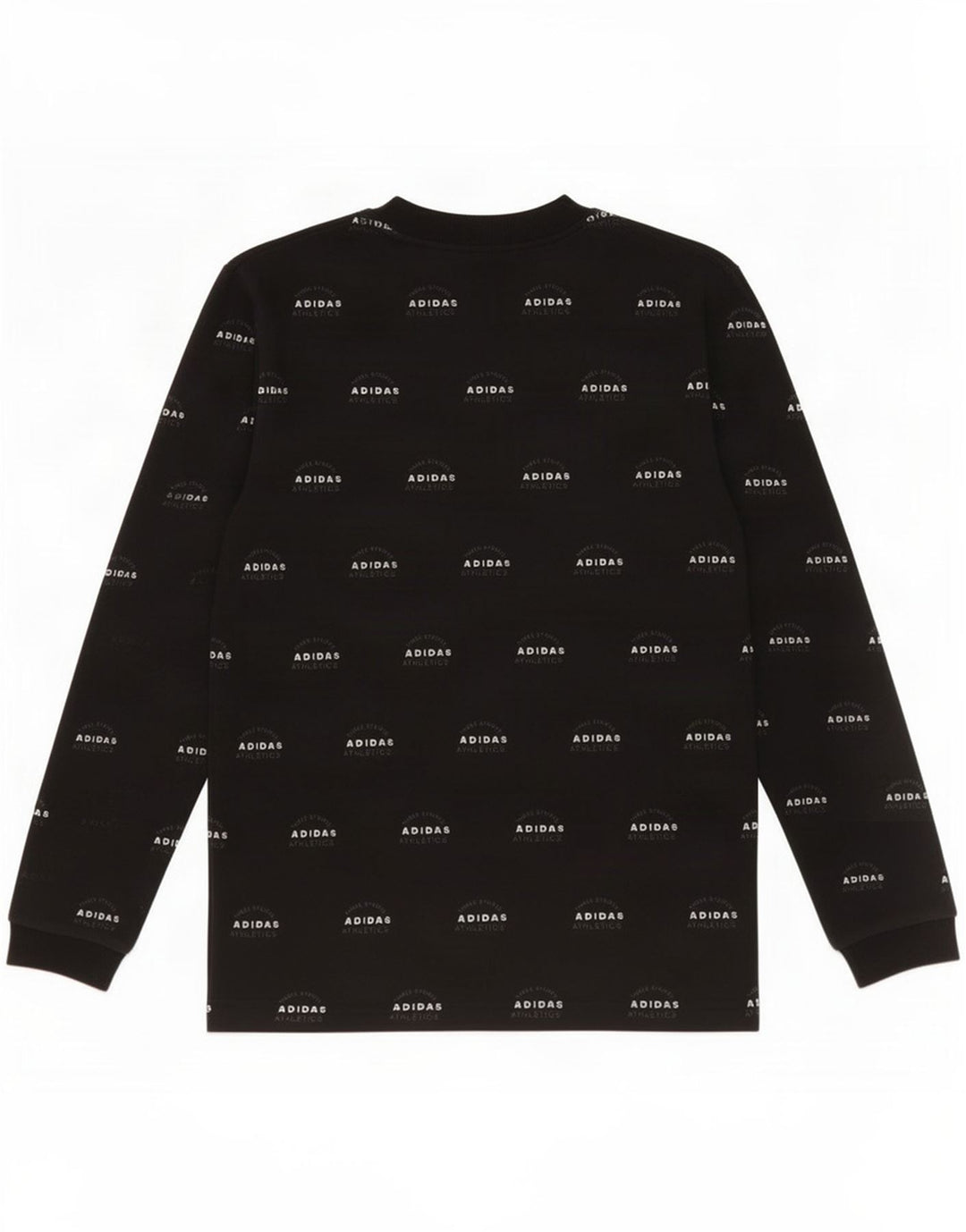 Adidas Męska bluza z grafiką, mała, czarna, bawełniana