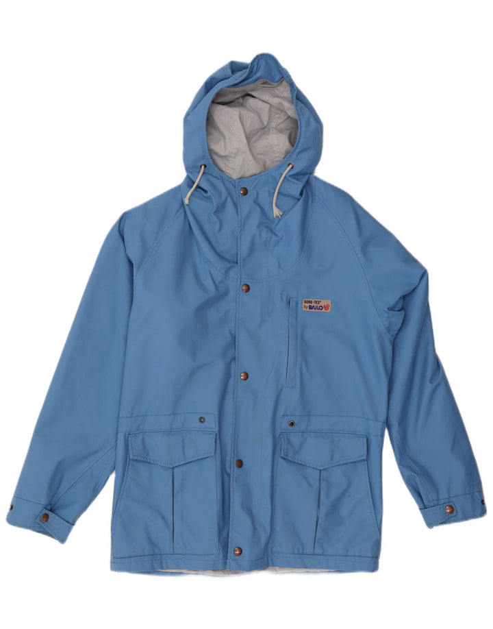 Męska kurtka przeciwdeszczowa z kapturem Gore-Tex Bailo IT 46 Small Blue Polyamide Modern