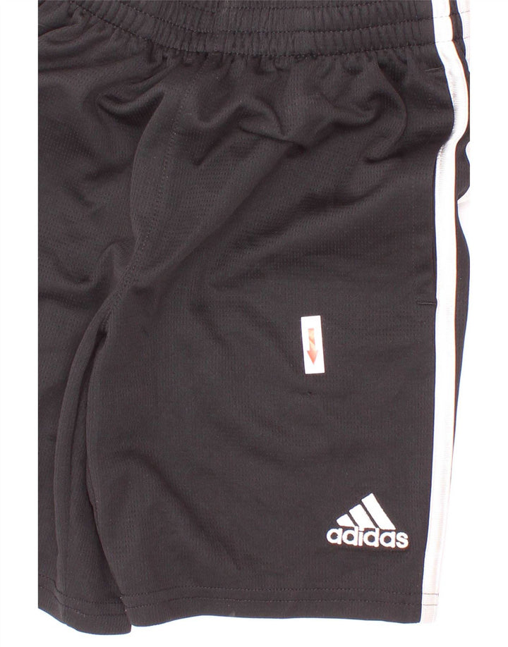 Chłopięce spodenki sportowe Adidas 7-8 lat, małe, czarne, poliestrowe