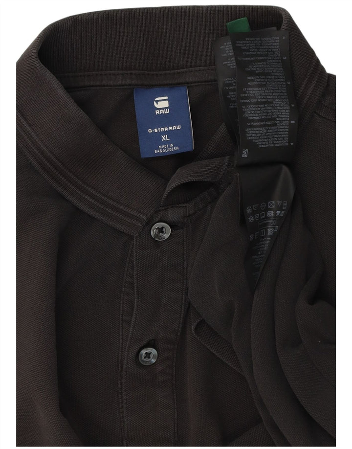 Męska koszulka polo G-Star XL, czarna, bawełniana