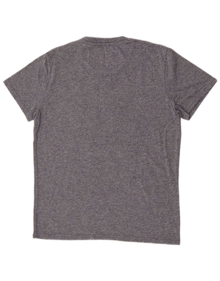 Męski T-shirt Superdry z grafiką, rozmiar XL, szara bawełna