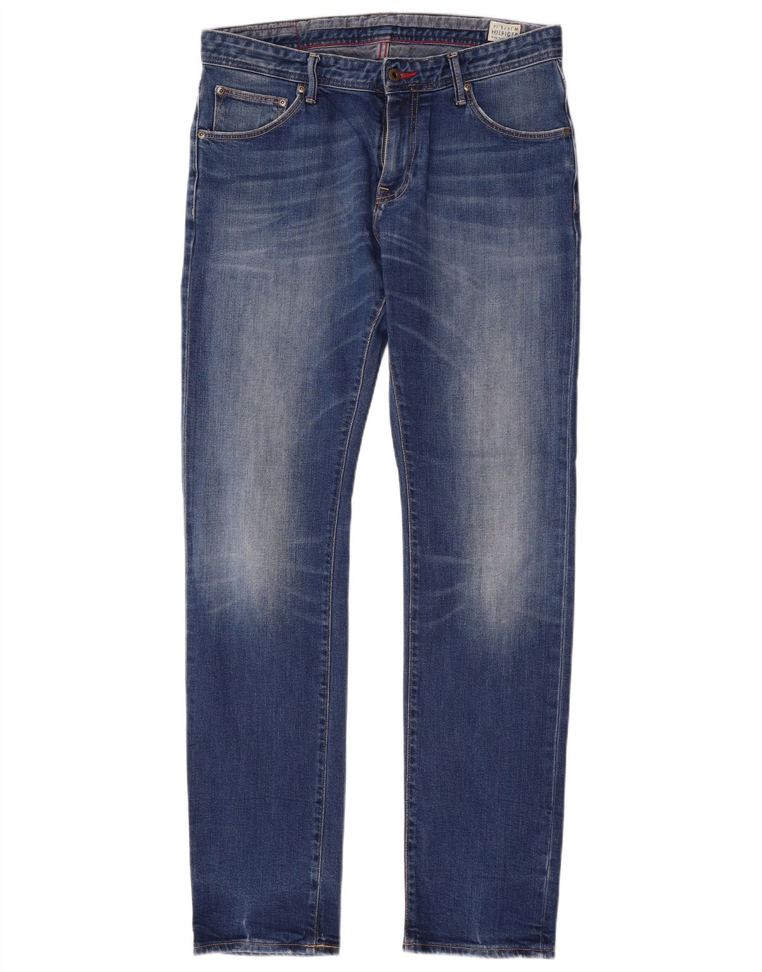 Damskie jeansy slim Tommy Hilfiger W34 L34 Niebieskie bawełniane