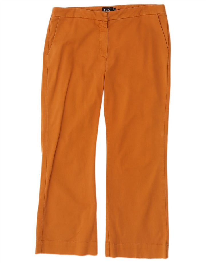 Marella Damskie spodnie Chino Bootcut EMME W30 L26 Pomarańczowe