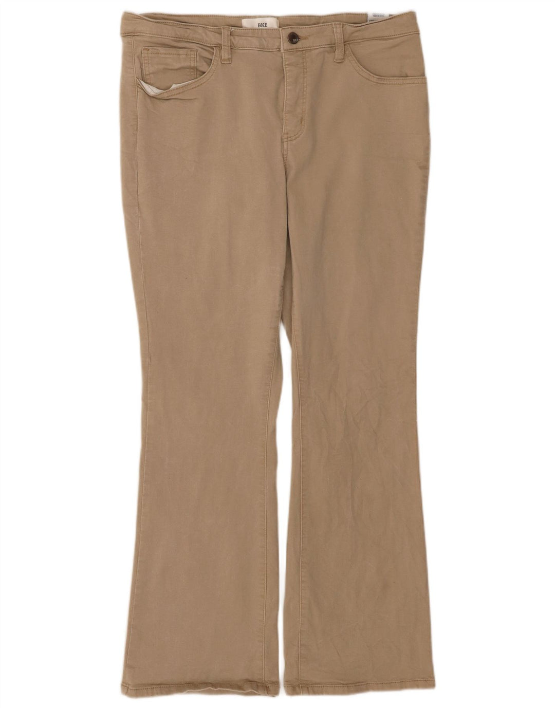 Spodnie damskie BKE Bootcut W33 L31 Beżowa bawełna