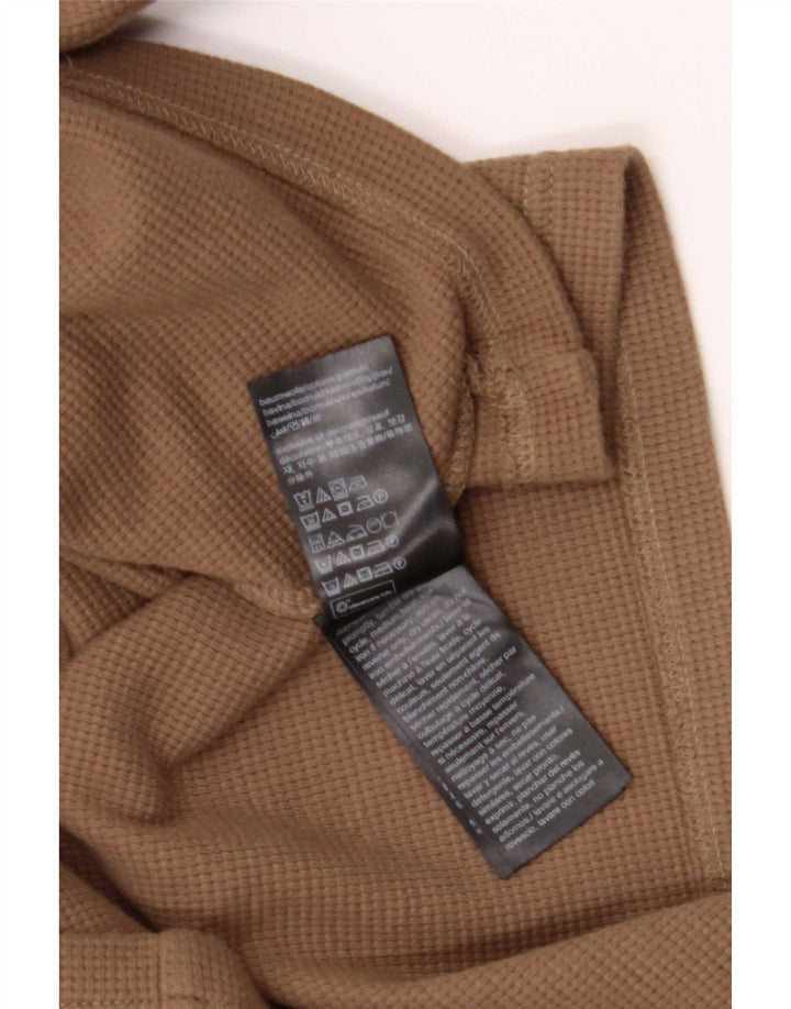 Męski top Calvin Klein z długim rękawem 2XL, brązowa, bawełniana