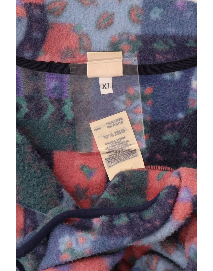 Męski sweter polarowy Rifle XL, wielobarwny patchworkowy poliester