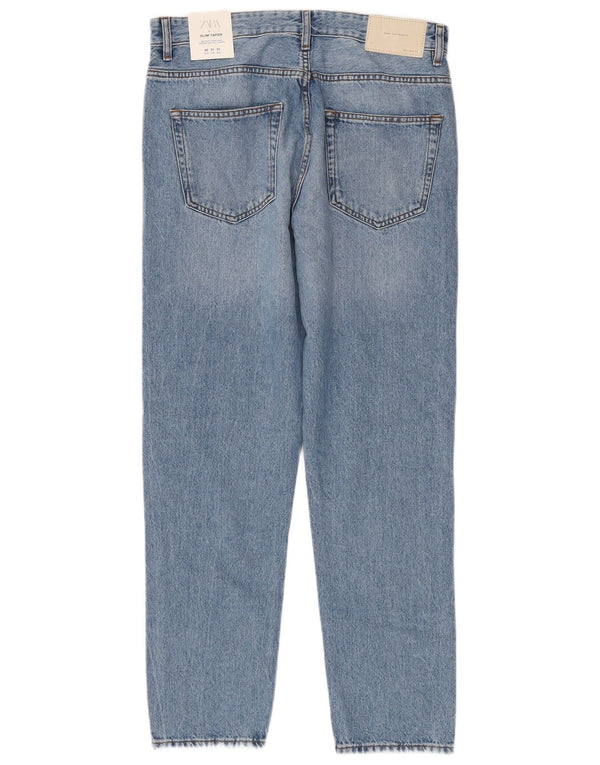 Męskie jeansy Zara Slim Tapered EU 40 Medium W31 L30 Niebieskie bawełniane
