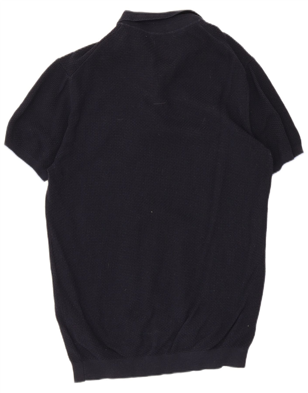 Męska koszulka polo Massimo Dutti, duża, granatowa, bawełniana