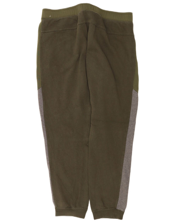 Męskie spodnie dresowe Nike Joggers XL Khaki, bawełna z blokami kolorów