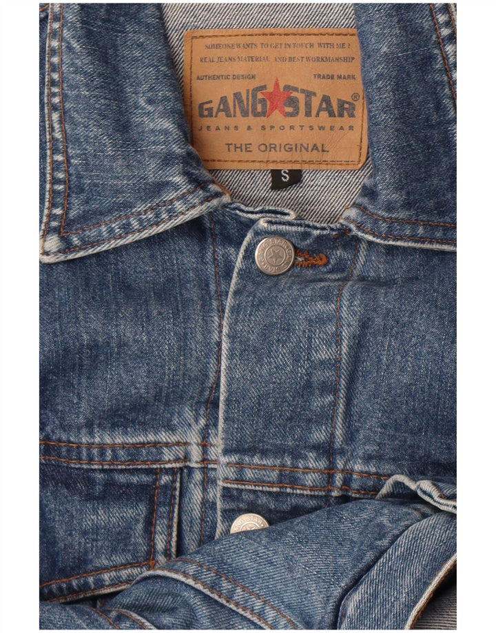 Vintage damska kurtka dżinsowa UK 10, mała niebieska