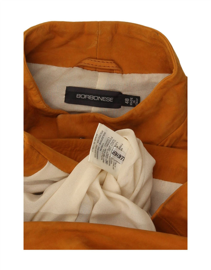Zamszowa kurtka damska Borbonese IT 48 XL, brązowa skóra