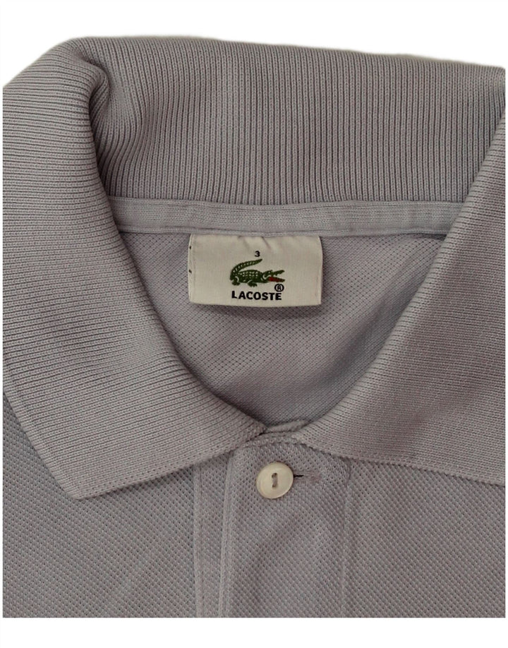 Męska koszulka polo Lacoste, rozmiar 3, mała, niebieska, bawełniana